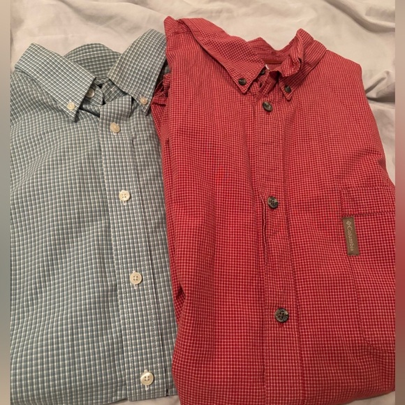 2 cotton button down Columbia dockers XXL - Picture 1 of 9